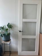 Mooie svedex opdekdeur met glas, Doe-het-zelf en Verbouw, Deuren en Horren, 215 cm of meer, Glas, 80 tot 100 cm, Zo goed als nieuw