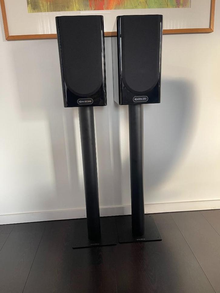 2 speakers Monitor Audio Gold 100 5G zwart, Audio, Tv en Foto, Luidsprekers, Zo goed als nieuw, Front, Rear of Stereo speakers