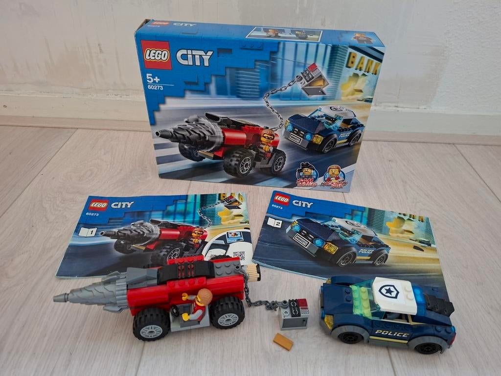 Lego city 60273 bankrovers, Ophalen of Verzenden, Zo goed als nieuw, Complete set, Lego