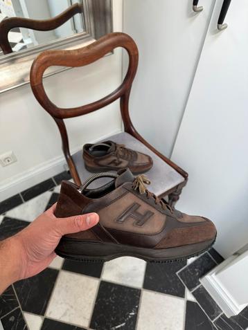 Hogan Interactive sneakers – bruin suède & leer – maat 42 beschikbaar voor biedingen