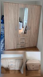Complete slaapkamer. Kledingkast, dressoir en nachtkastje, Ophalen, Zo goed als nieuw