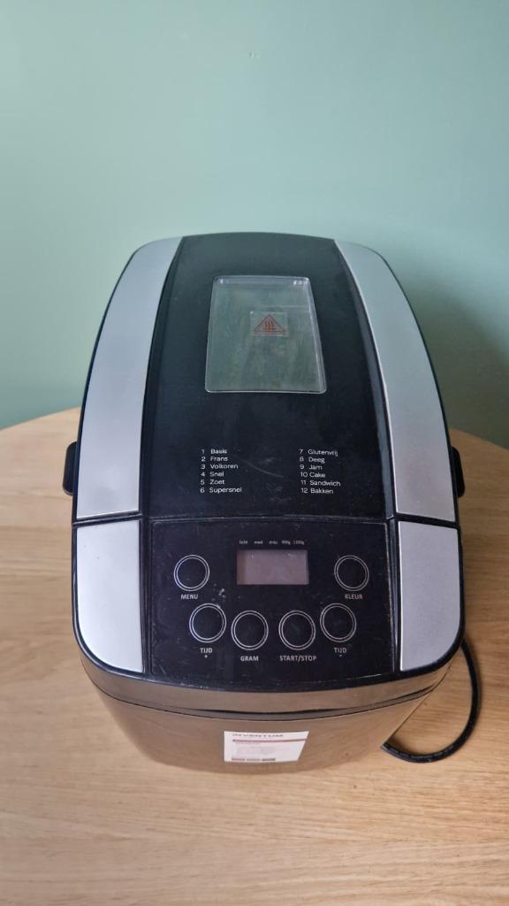 Goed werkende Broodbak machine 2x klein brood, Witgoed en Apparatuur, Broodbakmachines, Gebruikt, Met timer, 800 tot 1200 gram deeg