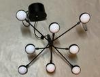 IKEA STORSLINGA LED Kroonluchter - Zwart/Wit, Ophalen, Zo goed als nieuw, Metaal, 50 tot 75 cm