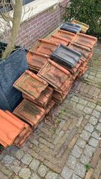 Kruispannen te koop in oranje en zwart (gesmoord), Doe-het-zelf en Verbouw, Dakpannen en Dakbedekking, Ophalen, Gebruikt, Steen of Klei