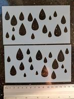 2 delig druppels stencils SIMON SAYS STAMP REGEN JOURNALING, Ophalen of Verzenden, Nieuw, Frame of Mal
