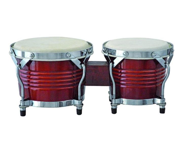 smalle Bongo's, rood hout, 7,5" & 6,5", Muziek en Instrumenten, Percussie, Nieuw, Trommel, Ophalen of Verzenden