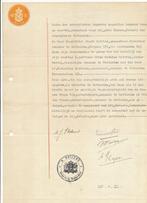 Notariële akte getempeld A. Reijers Notaris te Rotter 1939, Ophalen of Verzenden, Brief