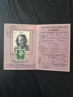 Postidentiteitskaart, 1958, Haarlem, Postzegels en Munten, Aandelen en Waardepapieren, Ophalen of Verzenden, 1950 tot 1970, Overige typen