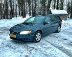 Volvo V70 2.5 T 230pk 2009 Blauw 5 cilinder, Auto's, Beige, Blauw, Leder en Stof, 2521 cc