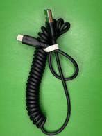 USB naar Lightning data / laadkabel met uitrekbaar krulsnoer, Ophalen of Verzenden, Nieuw, Snoer of kabel, Apple iPhone