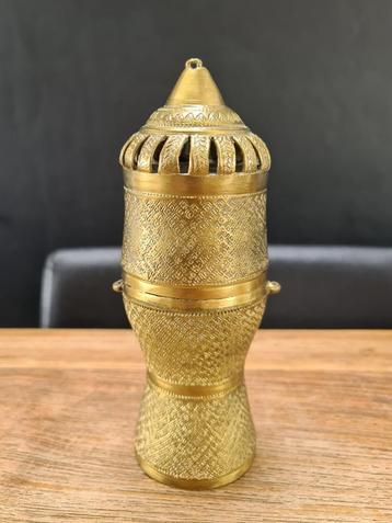vintage Thaise messing betelnoot betel-blad lime container beschikbaar voor biedingen