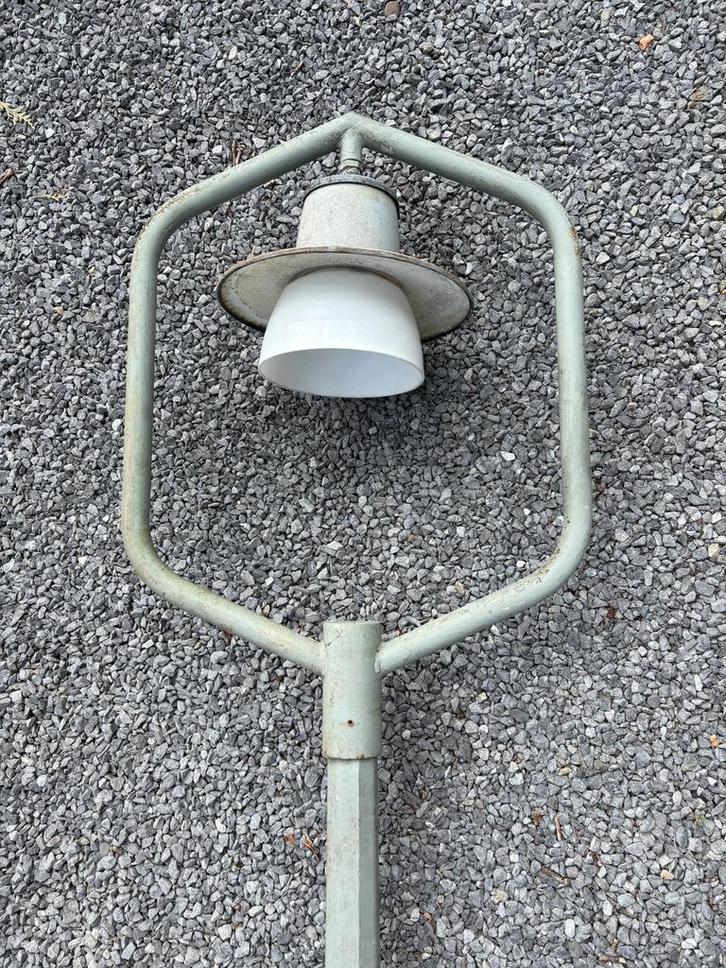 Oude Vintage Lantaarnpaal Buchten, Tuin en Terras, Buitenverlichting, Gebruikt, Staande lamp, IJzer, 50 tot 250 watt, Netvoeding