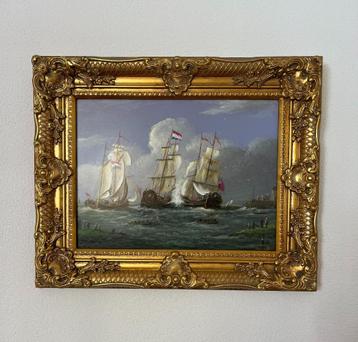 Schepen in oorlog op zee. Thomas Heesakkers. beschikbaar voor biedingen
