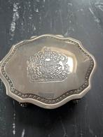 Verzilverd sieradendoosje met wapen, Ophalen of Verzenden