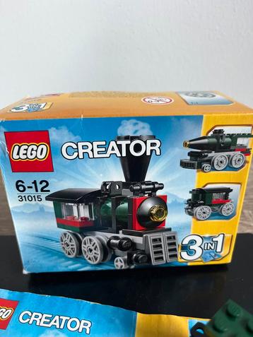 LEGO Creator 31015 3-in-1 Trein inclusief doos en boekje beschikbaar voor biedingen