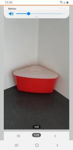 Tupperware hoek bak aanrecht rood €5, Ophalen, Gebruikt, Rood