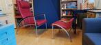 verstelbare loungestoel retro, Huis en Inrichting, Stoelen, Ophalen, Gebruikt, Metaal, Eén