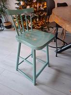 Kleuter/kinder eettafel stoel mint groen, 1 kruk, Ophalen of Verzenden, Gebruikt, 60 tot 90 cm