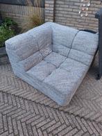 Grijze hoekbank 105x105x70, Ophalen, Gebruikt, Stof, Modern