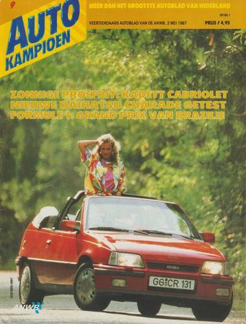 Opel Kadett E cabrio in Autokampioen 1987 beschikbaar voor biedingen