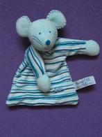 TIAMO COLLECTION Knuffeldoekje MUIS MIKE. 22 CM. BLAUW, Ophalen of Verzenden, Zo goed als nieuw, Overige typen