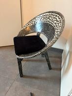 Stoelen, Mozaiek, zwart-wit, 70x70x50 (zitting 50 hoog), Huis en Inrichting, Stoelen, Ophalen, Overige materialen, Gebruikt, Twee