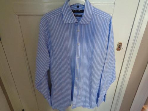 TAILOR & SON overhemd:mt 39, Kleding | Heren, Overhemden, Zo goed als nieuw, Halswijdte 39/40 (M), Blauw, Ophalen of Verzenden