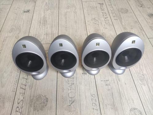 KEF HTS 2001 Luidsprekers / Speakers / Eitjes - Dolby (4x), Audio, Tv en Foto, Luidsprekers, Gebruikt, Front, Rear of Stereo speakers