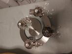 Zilverkleurige plafondlamp met 4 lampjes, Ophalen of Verzenden, Zo goed als nieuw, Minder dan 50 cm