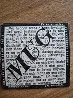 Bierbrouwerij 't IJ MUG bier etiket 1989, Ophalen of Verzenden, Gebruikt, Viltje(s), Overige merken