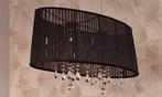 Mooie Hanglamp met Kristallen, Huis en Inrichting, Lampen | Hanglampen, Ophalen, Zo goed als nieuw, Glas, Modern