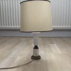 Vintage Tafellamp met Stoffen Kap, Huis en Inrichting, Lampen | Vloerlampen, Ophalen, Gebruikt, Vintage, Minder dan 100 cm