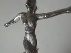 C. Kellner Broche Danseres Zilverkleurig Vintage, Verzenden, Zilver, Overige materialen