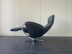 Nette zwarte leren relax fauteuil / relax stoel draaibaar, Ophalen, Nvt, Nvt, Nvt