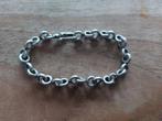 Zilveren vintage armband 925 ringarmband jasseron schakel, Ophalen of Verzenden, Zo goed als nieuw, Zilver, Zilver
