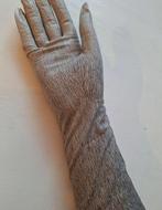 HERMES leren handschoenen halflang streepjesprint maat 7, Kleding | Dames, Ophalen of Verzenden, Zo goed als nieuw, Maat 36 (S)