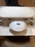 Manicuretafel met afzuiging AK ( Air King)en dingen van foto, Huis en Inrichting, Ophalen of Verzenden, Zo goed als nieuw, Wit