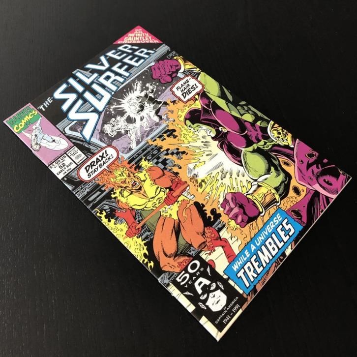 Silver Surfer Vol.3 #52 (1991) NM- (9.2), Boeken, Strips | Comics, Nieuw, Eén comic, Amerika, Ophalen of Verzenden