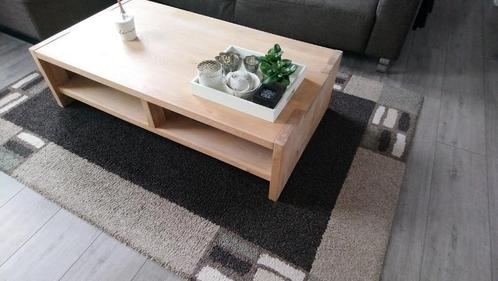 Leuke Houten Salontafel met Twee Grote Opbergvakken, Huis en Inrichting, Tafels | Salontafels, Gebruikt, Minder dan 50 cm, 50 tot 100 cm