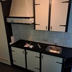 Klein Keukenblokje - Ideaal voor kleine ruimte!, Huis en Inrichting, Keuken | Complete keukens, Ophalen, Gebruikt, Wit, Enkelwandige keuken
