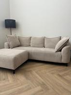 Leen Bakker Elsa Bank + Hocker - Zo Goed Als Nieuw!, Huis en Inrichting, Banken | Bankstellen, Driepersoons, 75 tot 100 cm, Ophalen of Verzenden