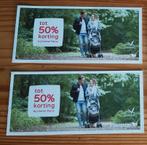 CENTERPARCS KORTINGSBONNEN , nog 1 code !, Tickets en Kaartjes, Kortingen en Cadeaubonnen, Kortingsbon, Bungalowpark