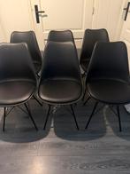 Eet stoelen als nieuw, Huis en Inrichting, Stoelen, Ophalen of Verzenden, Zo goed als nieuw, Zwart, Vijf, Zes of meer stoelen