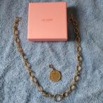 Le veer ketting met munt, Sieraden, Tassen en Uiterlijk, Kettingen, Ophalen of Verzenden, Nieuw, Goud, Overige materialen