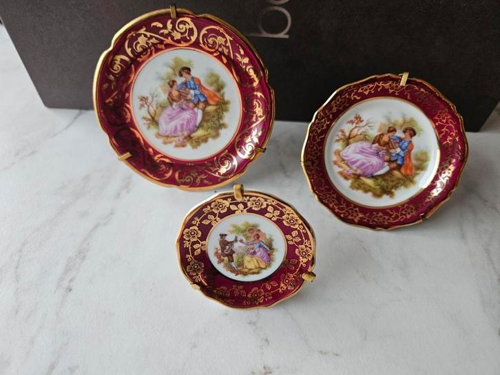 @ TOPDEAL A: Limoges Porselein Miniatuur Bordjes @, Antiek en Kunst, Antiek | Servies los, Ophalen of Verzenden