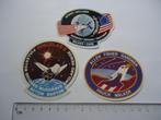 sticker oud SPACESHUTTLE Ruimtevaart space raket shuttle 3x, Verzenden, Zo goed als nieuw