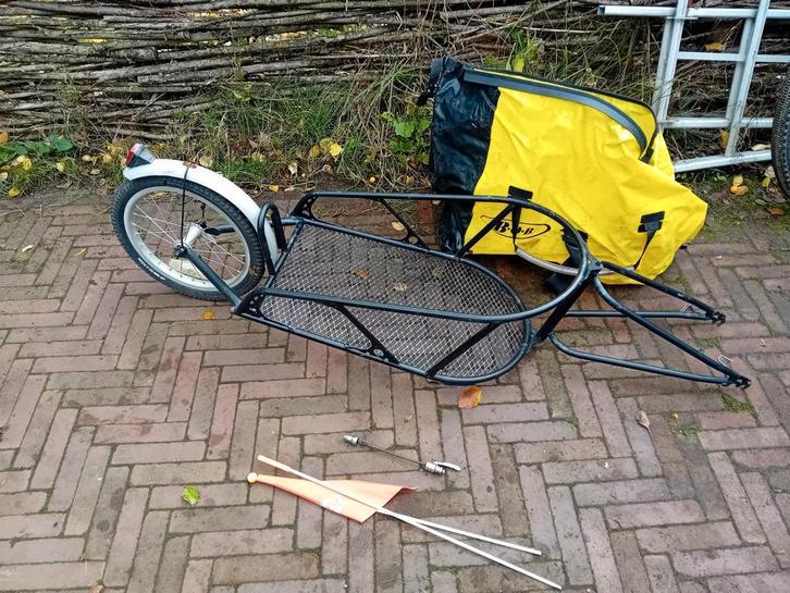 Complete bob yak(jak), Fietsen en Brommers, Fietsaccessoires | Aanhangers en Karren, Gebruikt, Bagagekar, 20 tot 40 kg, Ophalen