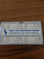 4011 Jaarkalender Sticker Talen's Carrosseriebouw Meppel, Verzamelen, Stickers, Ophalen of Verzenden