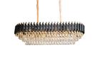 Eric Kuster style hanglamp nieuw ovaal en rond lamp kroon, Huis en Inrichting, Lampen | Hanglampen, Glas, Nieuw, 75 cm of meer