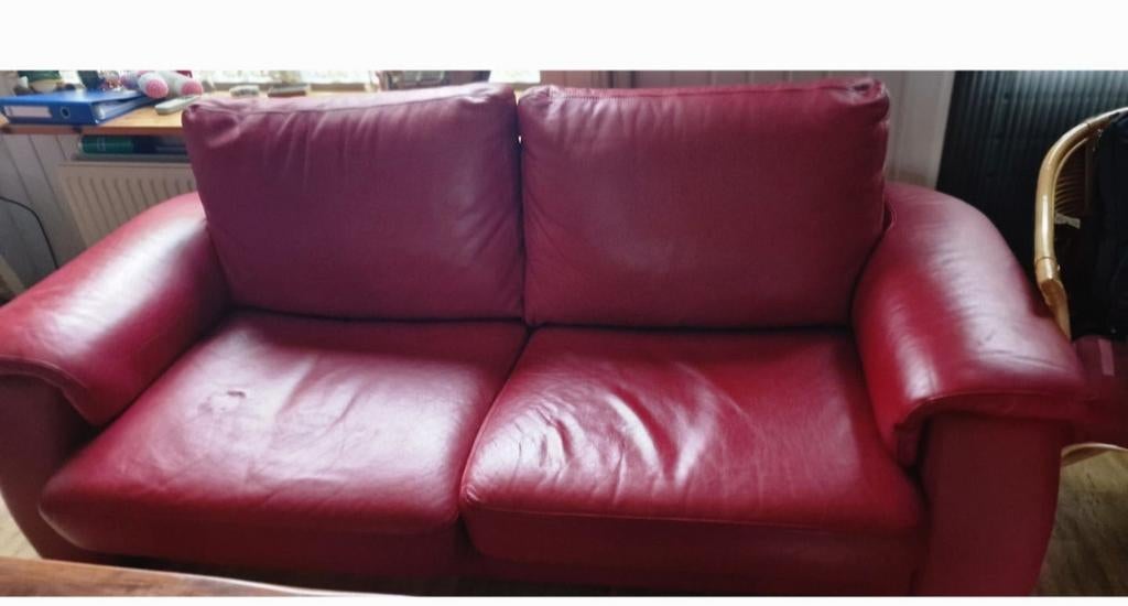 Gratis 2,5 zits bankstel, Huis en Inrichting, Banken | Bankstellen, Ophalen of Verzenden, Gebruikt, 75 tot 100 cm